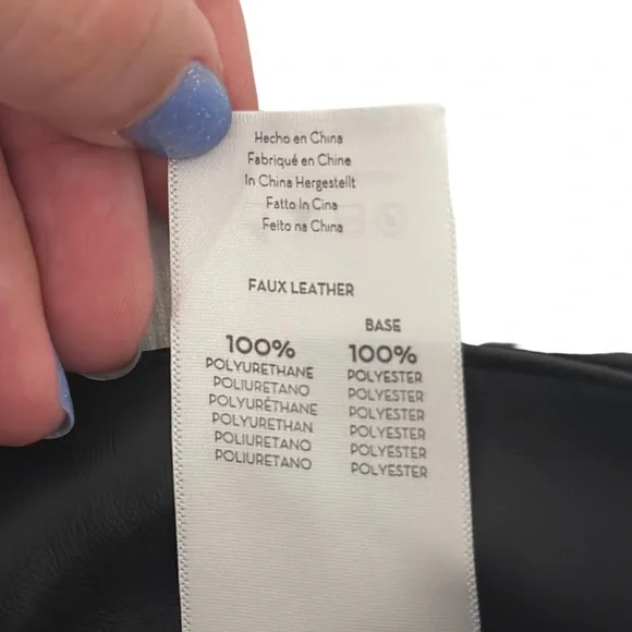 NWT Mother The High Waisted Tunnel Vision Sneak Wide Pleated Pants Faux Leather - Picture 12 of 12